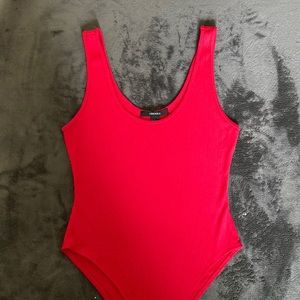 Forever 21 red bodysuit